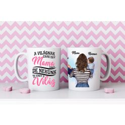 Egyedi Mama-Unokái bögre Baba-Kisfiú