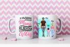 Egyedi Mama-Unokái bögre Kisfiú-Babalány-Lány