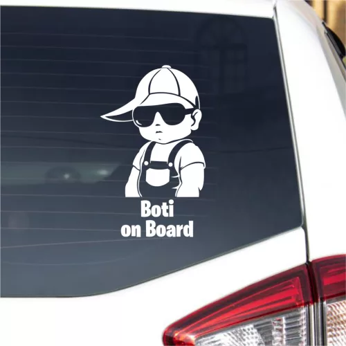 Baby on Board kültéri autósmatrica – vidám és tartós dekor a mindennapokra
