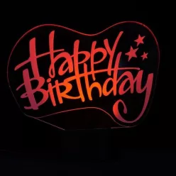 Happy Birthday 3D led lámpa