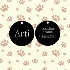   7. Kör nagy alakú biléta, 1.oldal (név)  2. oldal (A képen látható szöveg + telefonszám )