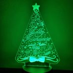 Boldog Karácsonyt 3D hatású Led lámpa