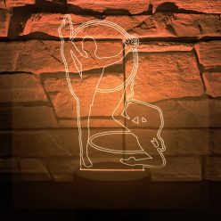 2. Ritmikus gimnasztika 3D hatású led lámpa