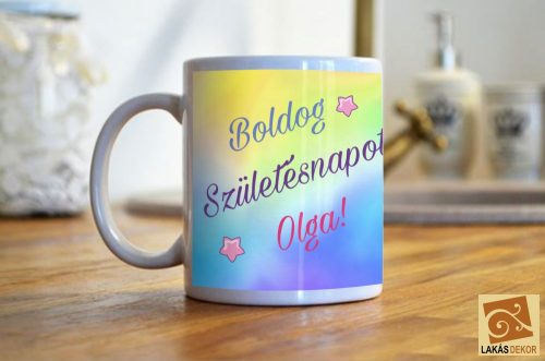 Szülinapi Unikornis bögre 