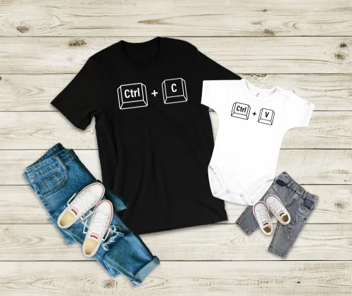 4. Apa-fia ctrlc+ctrlv Póló-Body szett