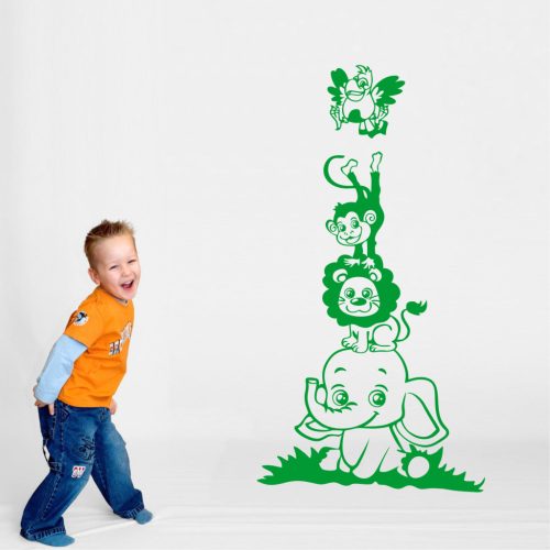 Állatkerti állatok falmatrica