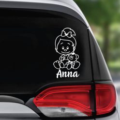 Kislány macival autósmatrica (3.változat)