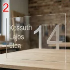 Gravírozott plexi házszámtábla 49×24 cm – Telibe gravírozott
