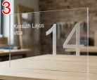 Gravírozott plexi házszámtábla 49×24 cm – Telibe gravírozott