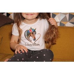 Lovas szülinapi lányka póló