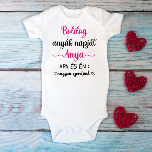 Anyák napi baba body – Boldog Anyák Napját felirattal