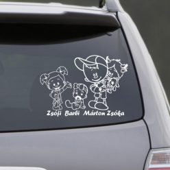 Lány, Babalány, Fiú, Kislány 2 autósmatrica