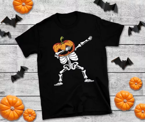 Halloween csontváz férfi póló