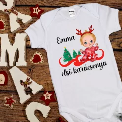  Az Én Első Karácsonyom – Teljesen Személyre Szabható Ünnepi Baba Body