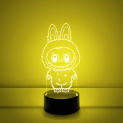 Labubu 7 színű 3D LED lámpa