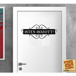 Isten hozott ajtómatrica