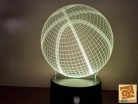 Kosárlabda led lámpa 3D hatású