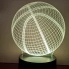 Kosárlabda led lámpa 3D hatású
