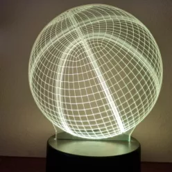 Kosárlabda led lámpa 3D hatású