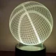 Kosárlabda led lámpa 3D hatású