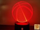 Kosárlabda led lámpa 3D hatású