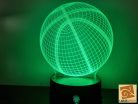 Kosárlabda led lámpa 3D hatású