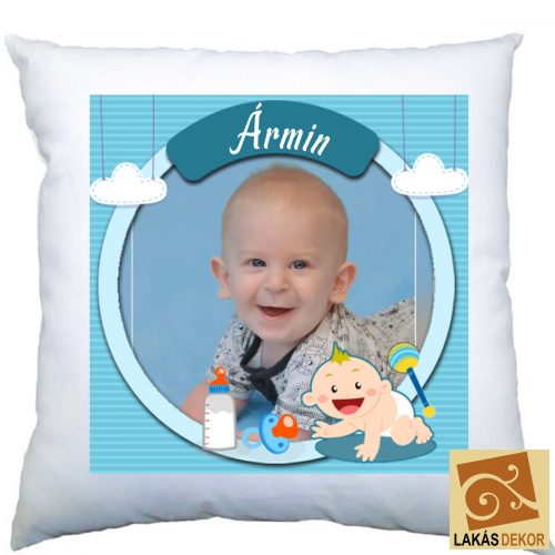 Baba párnahuzat kisfiús saját képpel 4