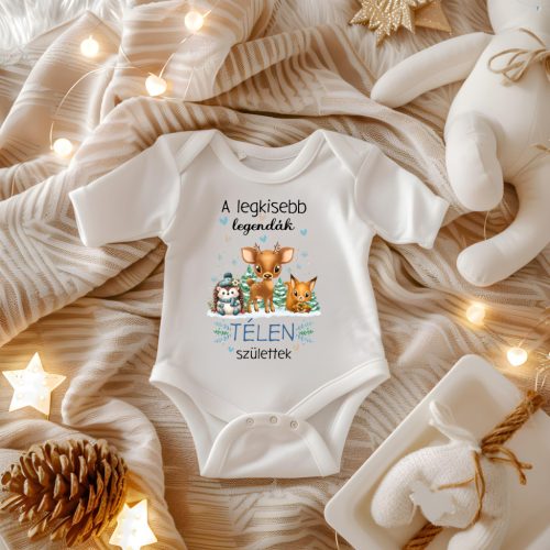 Téli Születésű Baba Body – "A Legkisebb Legendák Télen Születtek"