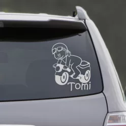 Vagány motoros – Motoros kisfiú autómatrica 