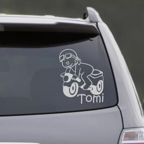 Vagány motoros – Motoros kisfiú autómatrica 