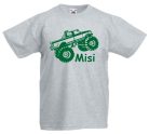 Monster Truck gyerek póló névvel