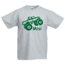 Monster Truck gyerek póló névvel