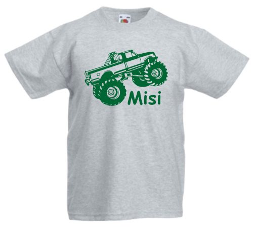 Monster Truck gyerek póló névvel