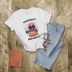 2. Pofázott, ráfázott női póló