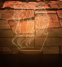 Lovas 7 színű 3D LED lámpa