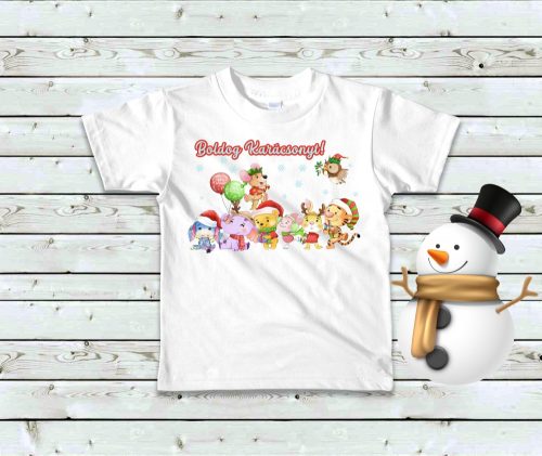 1. Maci és barátai karácsony baba póló