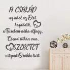 Család Ahol Az Élet Kezdődik – Idézetes Falmatrica