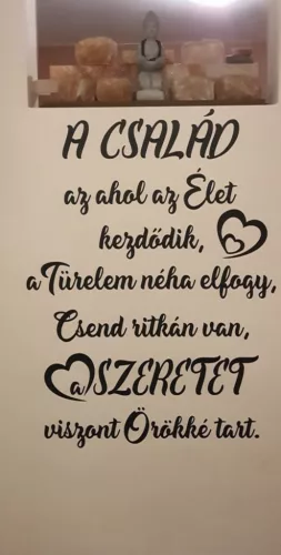 Család Ahol Az Élet Kezdődik – Idézetes Falmatrica