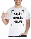 Egyedi férfi póló – Saját mintával és szöveggel nyomtatható ajándék