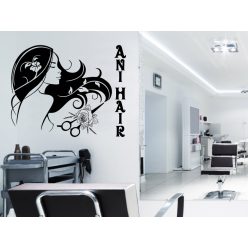 4. Fodrász szalon falmatrica névvel