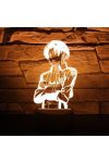 Attack on Titan Levi 3D LED lámpa