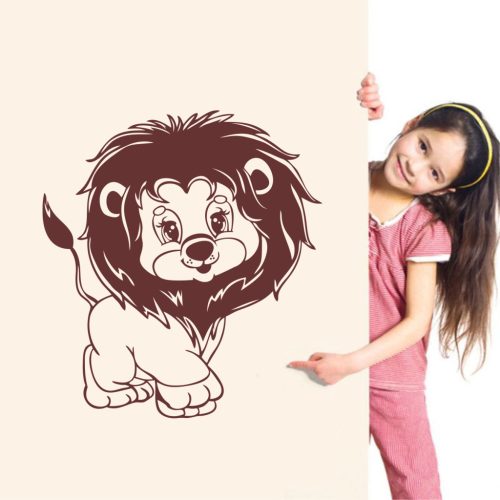 Oroszlán kölyök falmatrica