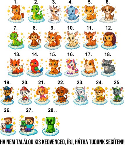 Alvós baba póló névvel – édes állatkás mintákkal az esti mesékhez