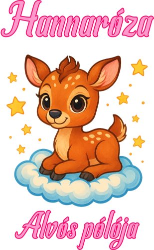 Alvós baba póló névvel – édes állatkás mintákkal az esti mesékhez