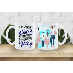 Egyedi családi bögre Kisfiú-Lány