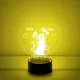  Esküvő, Eljegyzés, Házassági évforduló személyre szabott 7 színű 3D led lámpa