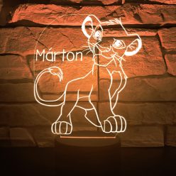 Oroszlánkirály 7 színű 3D LED lámpa