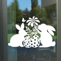 Nyuszik húsvéti ablakmatrica