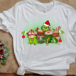   Grinchmas kávés karácsonyi női póló – vidám ünnepi design