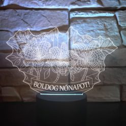 Boldog Nőnapot 3D Led lámpa